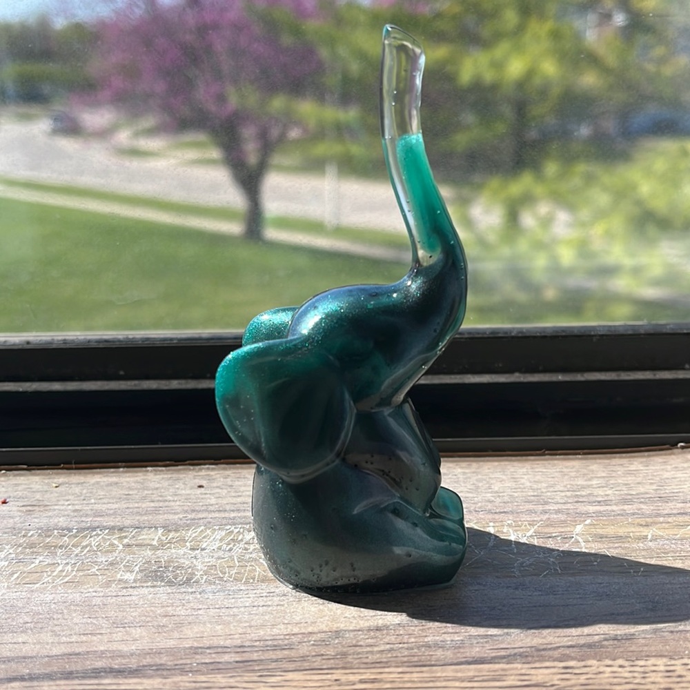 Handmade elephant ring holder